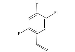 4-CHLORO-2,5-DIFLUOROBENZALDEHYDE structure, CAS 879093-02-4