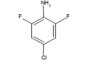 4-CHLORO-2,6-DIFLUOROANILINE structure, CAS 69411-06-9