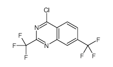 4-CHLORO-2,7-BIS(TRIFLUOROMETHYL)QUINAZOLINE structure, CAS 959238-04-1