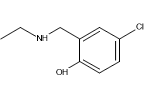 4-CHLORO-2-((ETHYLAMINO)METHYL)PHENOL structure, CAS 1016500-71-2