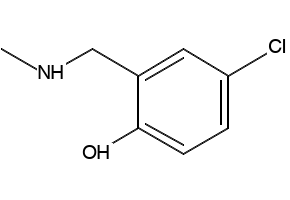 4-CHLORO-2-((METHYLAMINO)METHYL)PHENOL structure, CAS 38926-77-1