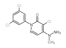 4-CHLORO-2-(3,5-DICHLOROPHENYL)-5-(1-METHYLHYDRAZINO)-2,3-DIHYDROPYRIDAZIN-3-ONE structure, CAS 175135-84-9