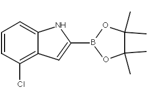 4-CHLORO-2-(4,4,5,5-TETRAMETHYL-1,3,2-DIOXABOROLAN-2-YL)-1H-INDOLE structure, CAS 1256358-95-8