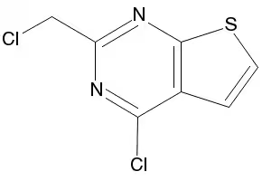 4-CHLORO-2-(METHYLTHIO)THIENO[2,3-D]PYRIMIDINE structure, CAS 598298-10-3
