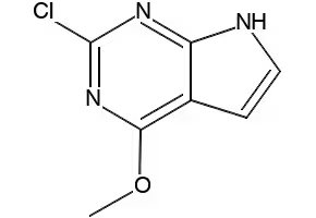 4-CHLORO-2-METHOXY-7H-PYRROLO[2,3-D]PYRIMIDINE structure, CAS 90057-08-2