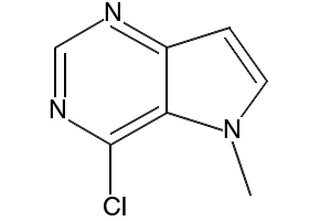 4-CHLORO-2-METHYL-5H-PYRROLO[3,2-D]PYRIMIDINE structure, CAS 65749-86-2