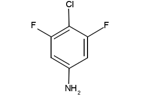 4-CHLORO-3,5-DIFLUOROANILINE structure, CAS 2613-33-4