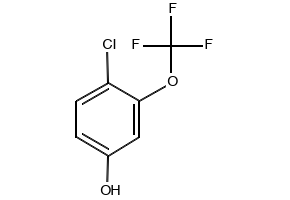 4-CHLORO-3-(TRIFLUOROMETHOXY)PHENOL structure, CAS 886500-85-2
