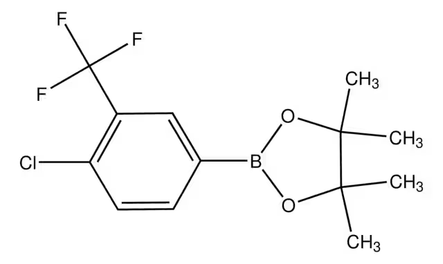 4-CHLORO-3-(TRIFLUOROMETHYL)PHENYLBORONIC ACID PINACOL ESTER structure, CAS 445303-09-3