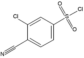 4-CHLORO-3-CYANOBENZENE-1-SULFONYL CHLORIDE structure, CAS 56044-25-8