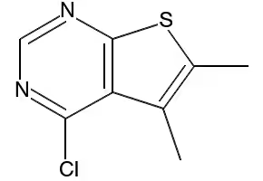 4-CHLORO-5,6-DIMETHYLTHIENO[2,3-D]PYRIMIDINE structure, CAS 108831-68-1