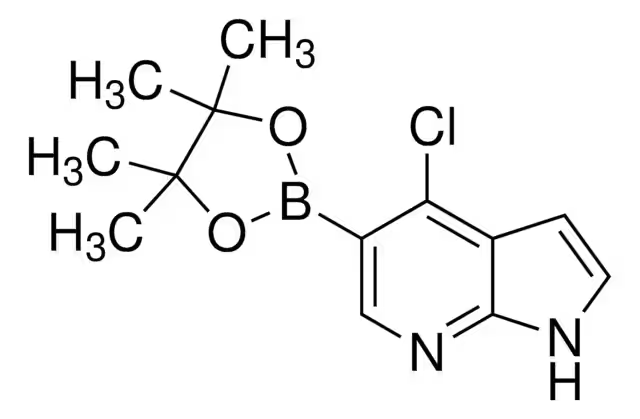 4-CHLORO-5-(4,4,5,5-TETRAMETHYL-1,3,2-DIOXABOROLAN-2-YL)-1H-PYRROLO[2,3-B]PYRIDINE structure, CAS 1072145-24-4