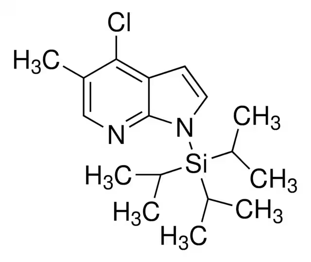 4-CHLORO-5-METHYL-1-(TRIISOPROPYLSILYL)-1H-PYRROLO[2,3-B]PYRIDINE structure, CAS 942920-17-4