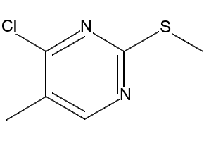 4-CHLORO-5-METHYL-2-(METHYLTHIO)PYRIMIDINE structure, CAS 61044-96-0