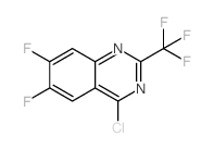4-CHLORO-6,7-DIFLUORO-2-(TRIFLUOROMETHYL)QUINAZOLINE structure, CAS 887592-35-0