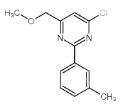 4-CHLORO-6-(METHOXYMETHYL)-2-M-TOLYLPYRIMIDINE structure, CAS 438249-83-3