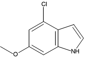 4-CHLORO-6-METHOXY-1H-INDOLE structure, CAS 93490-31-4