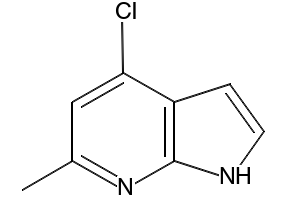 4-CHLORO-6-METHYL-1H-PYRROLO[2,3-B]PYRIDINE structure, CAS 171879-99-5
