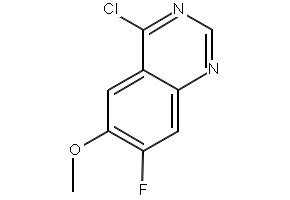 4-CHLORO-7-FLUORO-6-METHOXY-QUINAZOLINE structure, CAS 159768-48-6