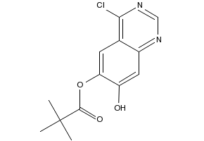 4-CHLORO-7-HYDROXYQUINAZOLIN-6-YL PIVALATE structure, CAS 1145671-38-0