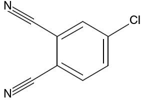 4-CHLOROPHTHALONITRILE structure, CAS 17654-68-1