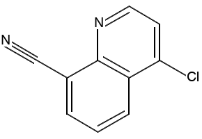 4-CHLOROQUINOLINE-8-CARBONITRILE structure, CAS 132664-45-0