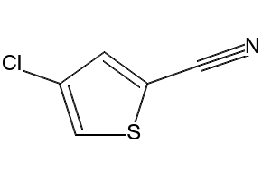 4-CHLOROTHIOPHENE-2-CARBONITRILE structure, CAS 910553-55-8