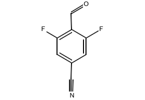 4-CYANO-2,6-DIFLUOROBENZALDEHYDE structure, CAS 467442-15-5