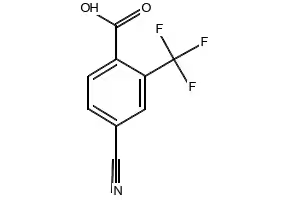 4-CYANO-2-(TRIFLUOROMETHYL)BENZOIC ACID structure, CAS 267242-09-1