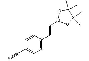 4-CYANO-TRANS-BETA-STYRYLBORONIC ACID PINACOL ESTER structure, CAS 172512-93-5