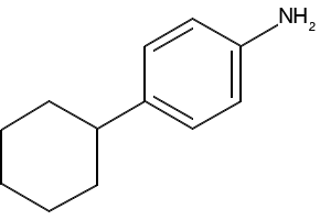 4-CYCLOHEXYLANILINE structure, CAS 6373-50-8