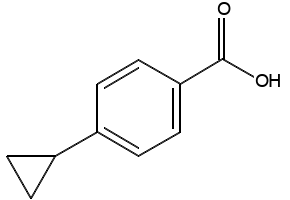 4-CYCLOPROPYLBENZOIC ACID structure, CAS 1798-82-9