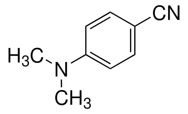 4-DIMETHYLAMINOBENZONITRILE structure, CAS 1197-19-9