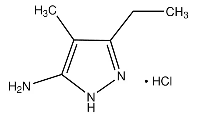 4-ETHYL-1H-PYRAZOL-3-AMINE HYDROCHLORIDE structure, CAS 203061-99-8