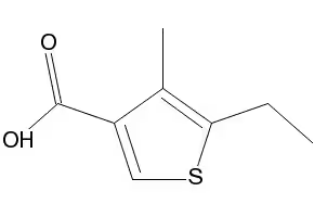 4-ETHYL-5-METHYLTHIOPHENE-3-CARBOXYLIC ACID structure, CAS 884497-34-1