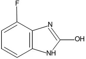 4-FLUORO-1,3-DIHYDROBENZOIMIDAZOL-2-ONE structure, CAS 256519-10-5