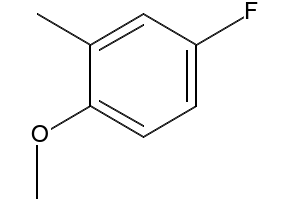 4-FLUORO-1-METHOXY-2-METHYLBENZENE structure, CAS 399-54-2