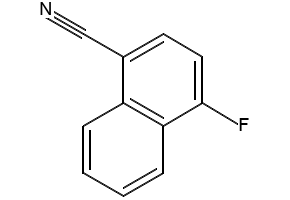 4-FLUORO-1-NAPHTHONITRILE structure, CAS 13916-99-9