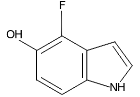 4-FLUORO-1H-INDOL-5-OL structure, CAS 288386-04-9