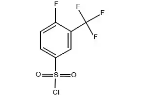 4-FLUORO-3-(TRIFLUOROMETHYL)BENZENE-1-SULFONYL CHLORIDE structure, CAS 1682-10-6
