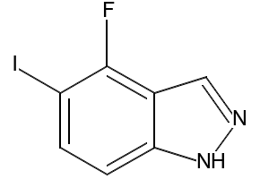 4-FLUORO-5-IODO-1H-INDAZOLE structure, CAS 1082041-87-9