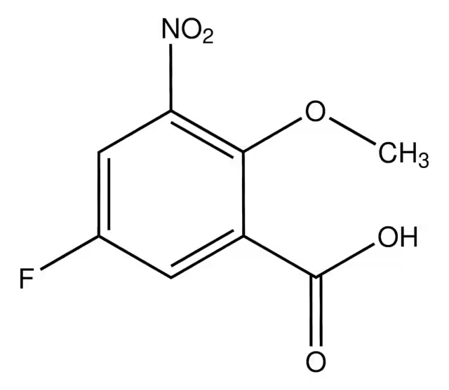 4-FLUORO-5-METHOXY-2-NITROBENZOIC ACID structure, CAS 864293-50-5