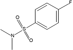 4-FLUORO-N,N-DIMETHYLBENZENESULFONAMIDE structure, CAS 383-31-3