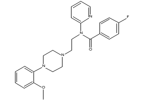 4-FLUORO-N-(2-(4-(2-METHOXYPHENYL)PIPERAZIN-1-YL)ETHYL)-N-(PYRIDIN-2-YL)BENZAMIDE structure, CAS 155204-26-5