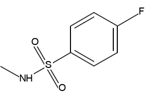 4-FLUORO-N-METHYLBENZENESULFONAMIDE structure, CAS 433-14-7
