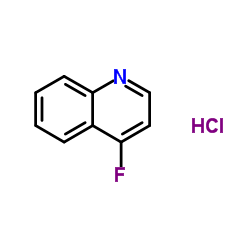 4-FLUOROQUINOLINE HYDROCHLORIDE structure, CAS 141076-30-4