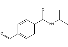 4-FORMYL-N-ISOPROPYLBENZAMIDE structure, CAS 13255-50-0
