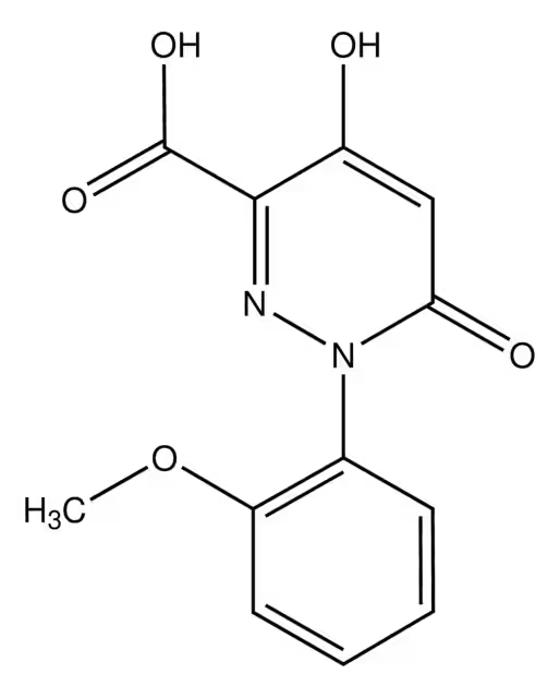 4-HYDROXY-1-(4-METHOXYPHENYL)-6-OXO-1,6-DIHYDROPYRIDAZINE-3-CARBOXYLIC ACID structure, CAS 121582-69-2