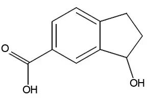 4-HYDROXY-2,3-DIHYDRO-1H-INDENE-2-CARBOXYLIC ACID structure, CAS 169032-03-5