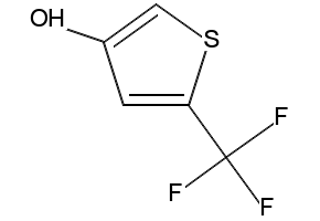 4-HYDROXY-2-(TRIFLUOROMETHYL)THIOPHENE structure, CAS 217959-45-0